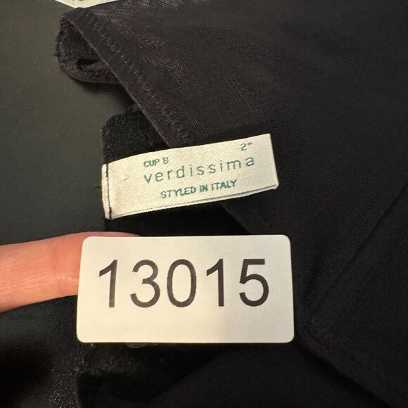 Corset Bustier Top 34B XS S Small Black Sheer Mesh Boning Italy - Picture 8 of 8